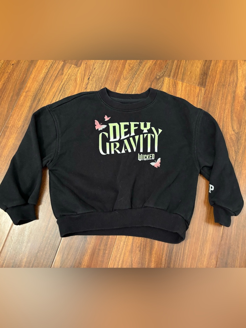 Defy Gravity Wicked Gap Black Crewneck Sweatshirt.
